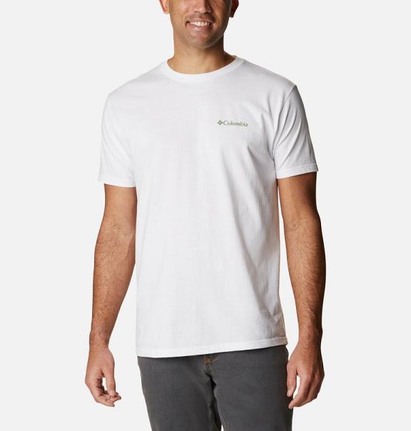 Columbia Eternal T-Shirt White For Men's NZ87542 New Zealand